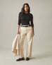 Women's Luxe Rib Crew Long Sleeve - Meteorite